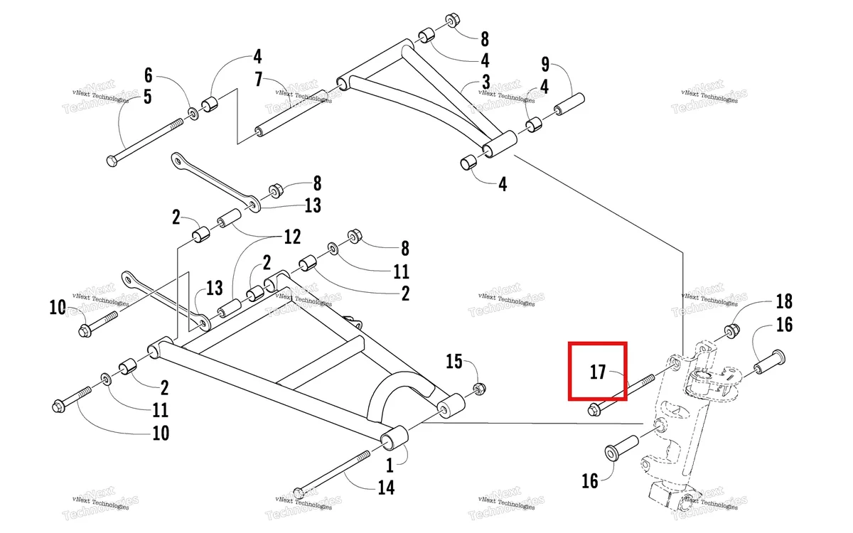Деталь 8026-232 на схеме узла A-Arm Assembly