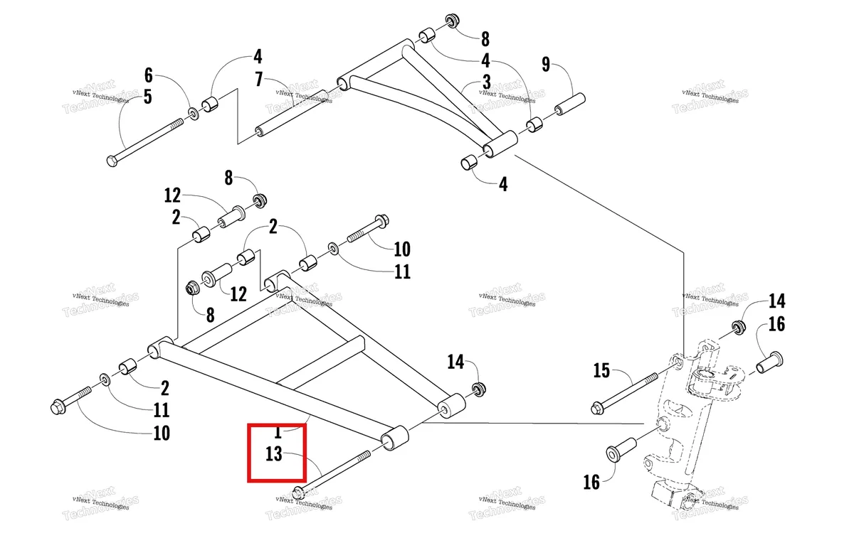 Деталь 8026-236 на схеме узла A-Arm Assembly