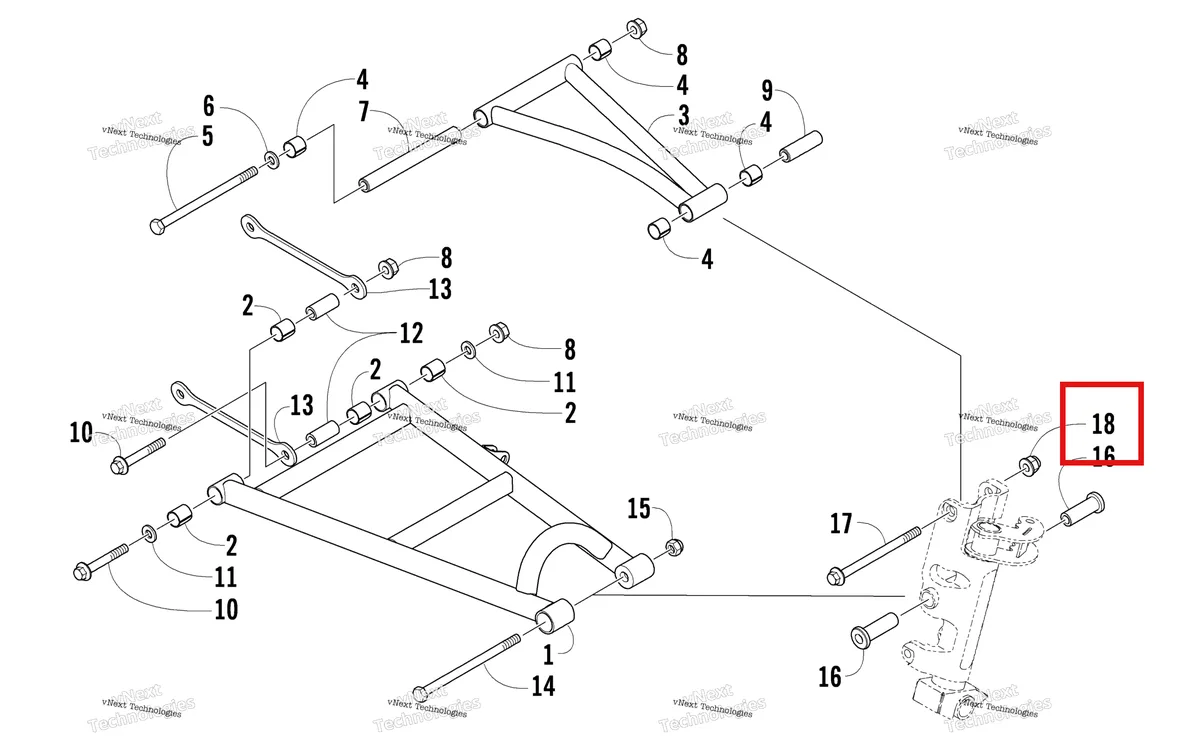 Деталь 8047-490 на схеме узла A-Arm Assembly