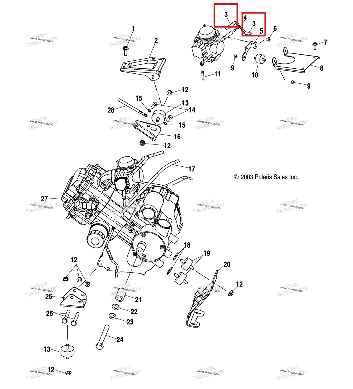 Деталь 8450003-1525 на схеме узла Engine Mounting
