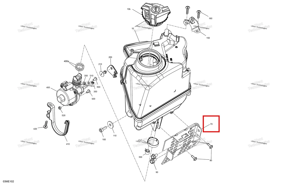 Деталь 861805524 на схеме узла 2025 Ski-Doo SKANDIC - 600R E -TEC - SE - AUSE - Deep Black - 154X20X1.5ICST Track Engine - Oil