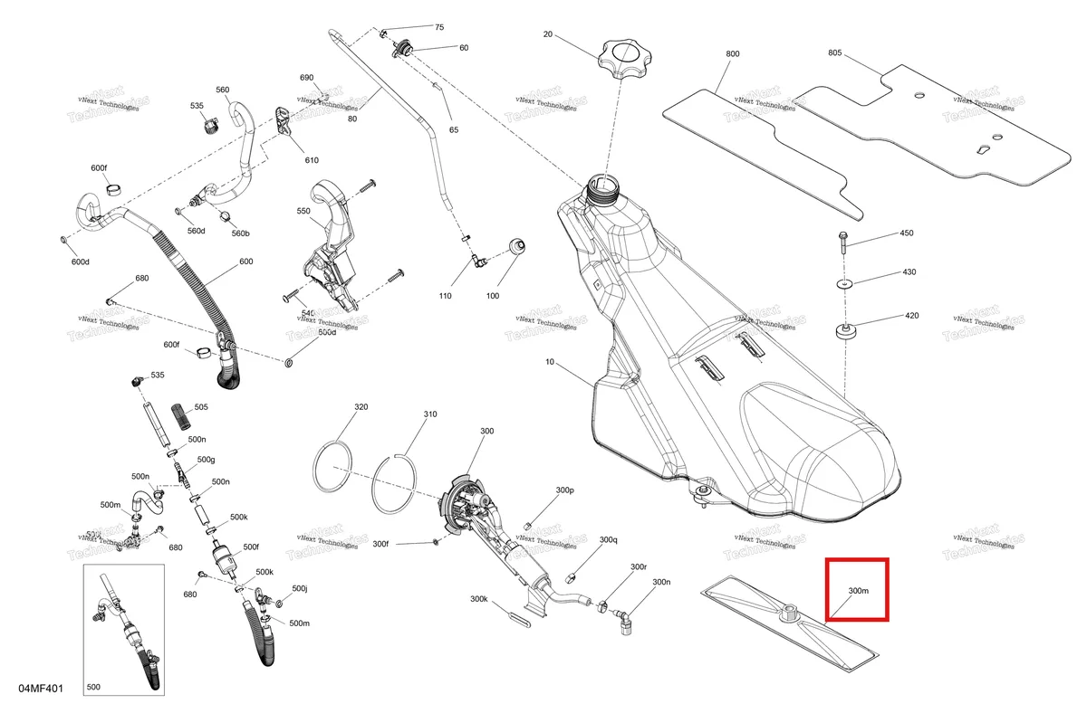 Деталь 861805584 на схеме узла 2026 Ski-Doo MXZ - RACING - 600 RS - BMTA - Neo Yellow - 15X137X1.75R Track Engine - Fuel