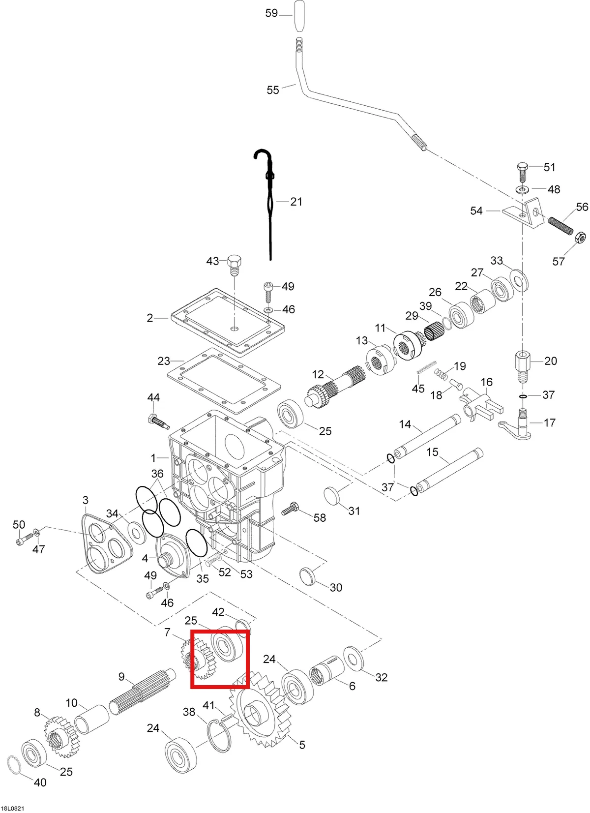 Деталь 875146257 (Кожух) на схеме узла 05- Gear Transmission
