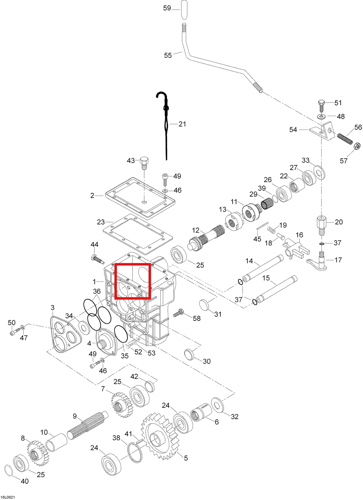 Деталь 875156070 (Крышка) на схеме узла 05- Gear Transmission