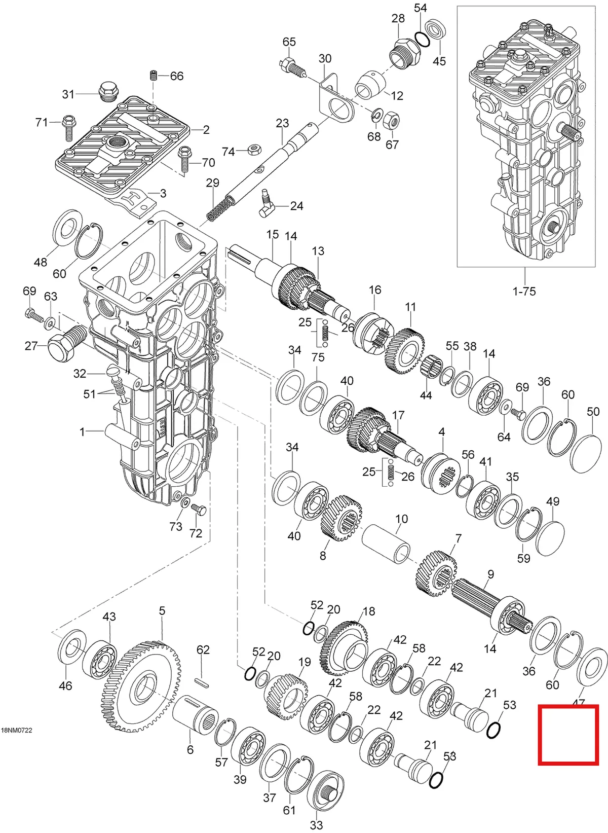 Деталь 875156087 (Деталь Sleeve. 5900fce) на схеме узла 05- Transmission