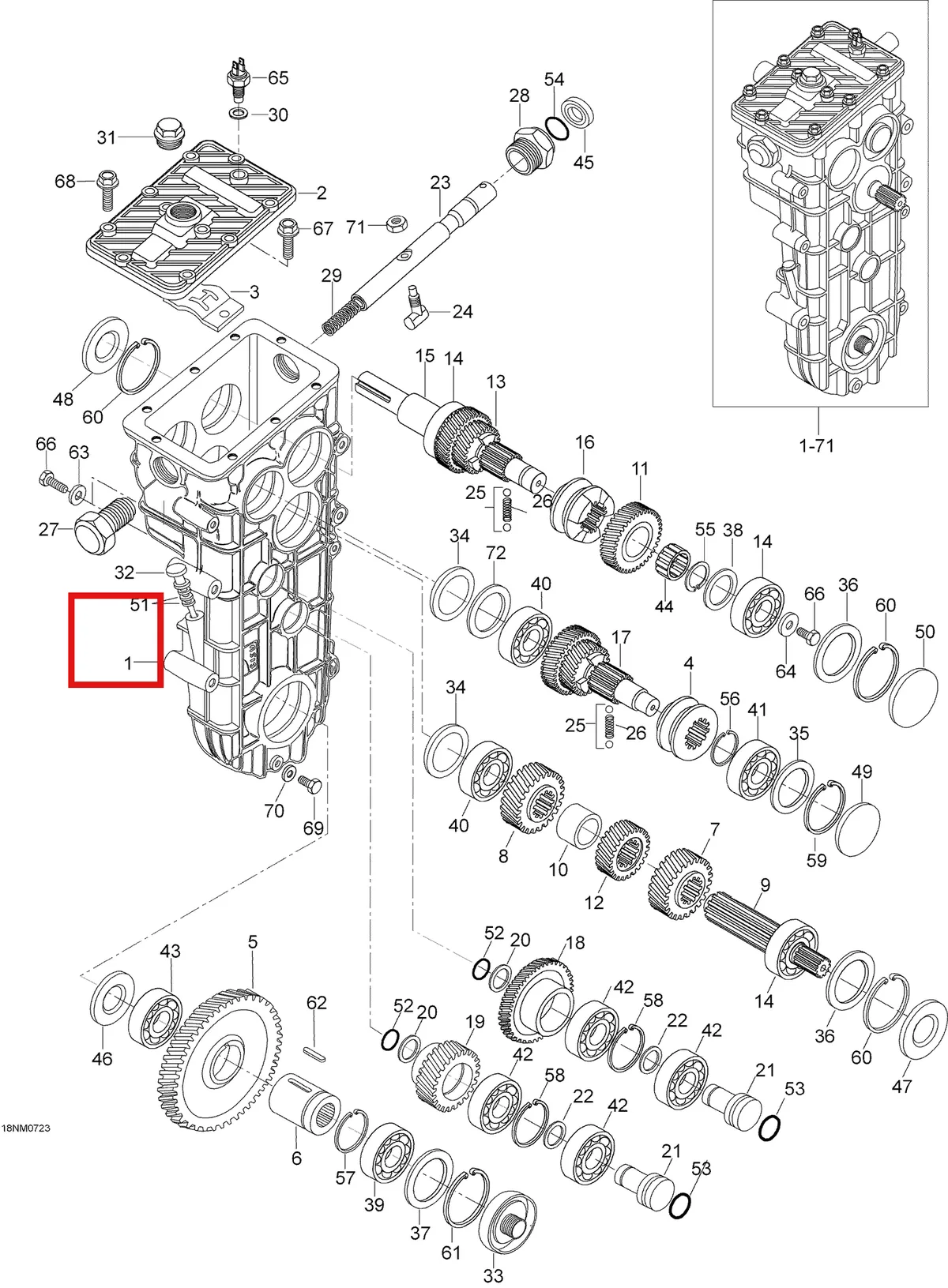 Деталь 875156099 (Шайба) на схеме узла 05- Transmission