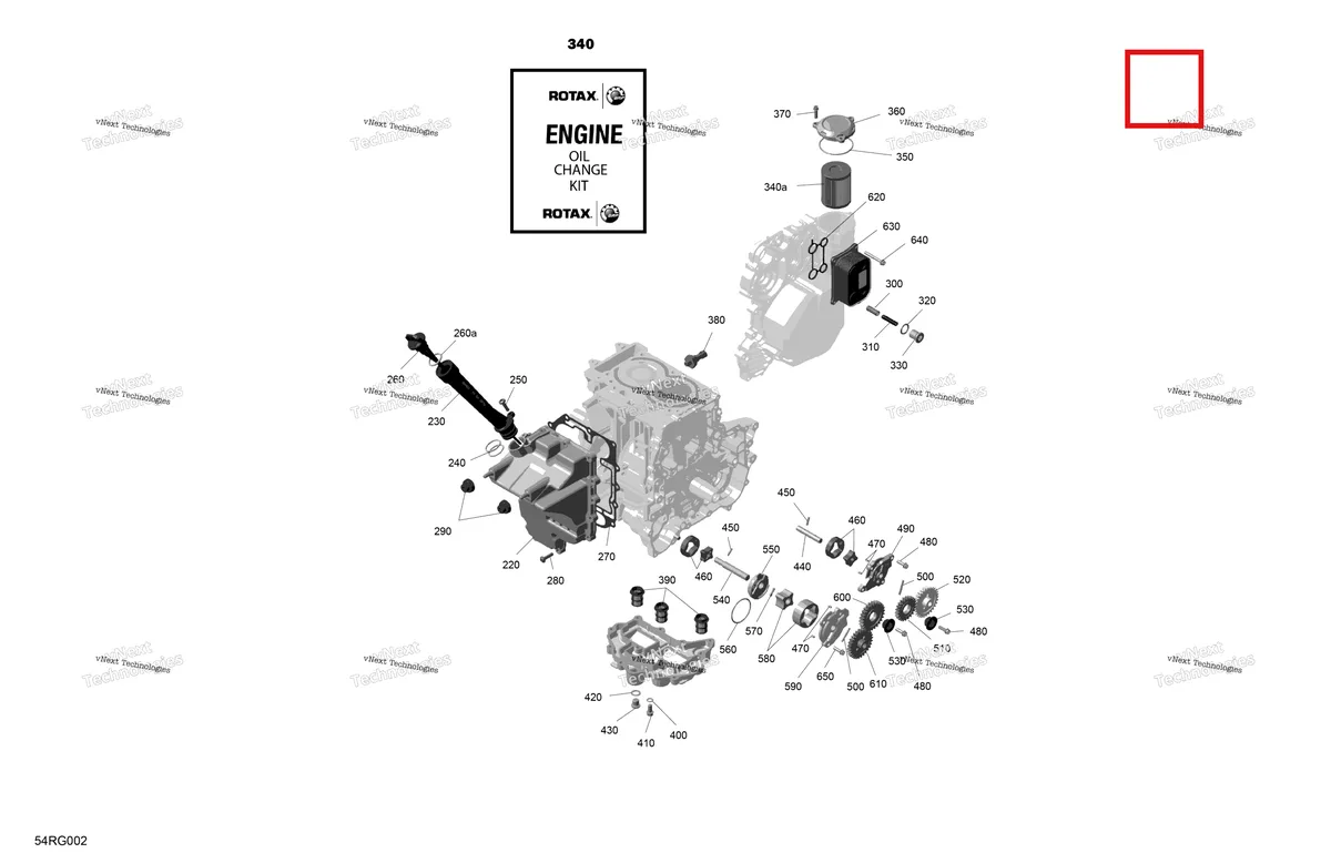Схема применяемости: Лыжа Doo масляный Change комплект 0 W40 600 ACE Ski-Doo 9779253