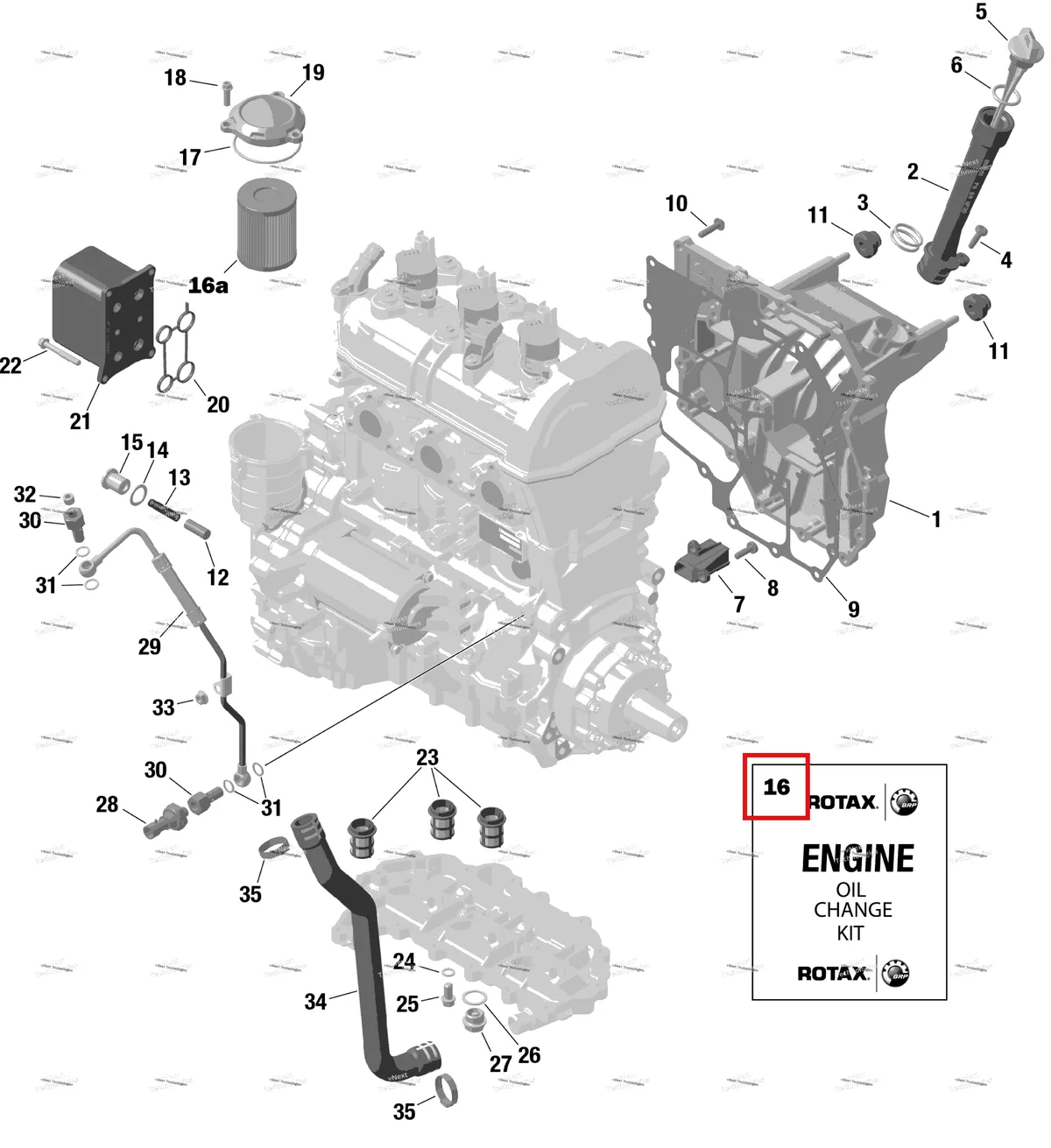 Деталь 9779260 (Can Am масляный Change комплект 5 W40 900 CC Can-Am Maverick Turbo XMR (2020) (9779260)) на схеме узла 2024 Can-Am Maverick Turbo RR - XRS STD - 7TRA - Fiery Red Metallic - 72