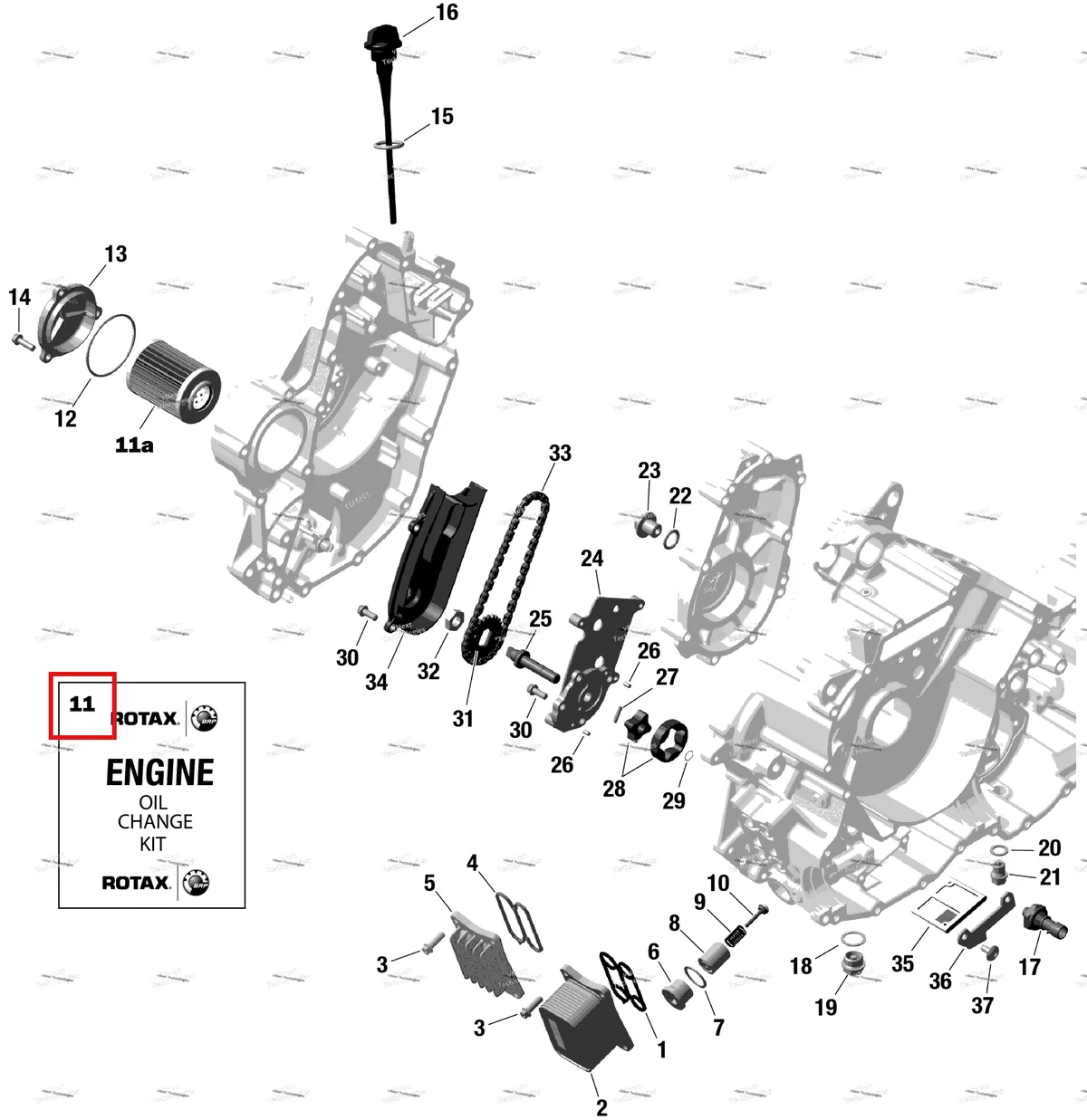 Деталь 9779481 на схеме узла 2024 Can-Am Outlander PRO HD5 4X4 - 1NRB - Hunting Edition - Wildland Camo Rotax - Engine Lubrication