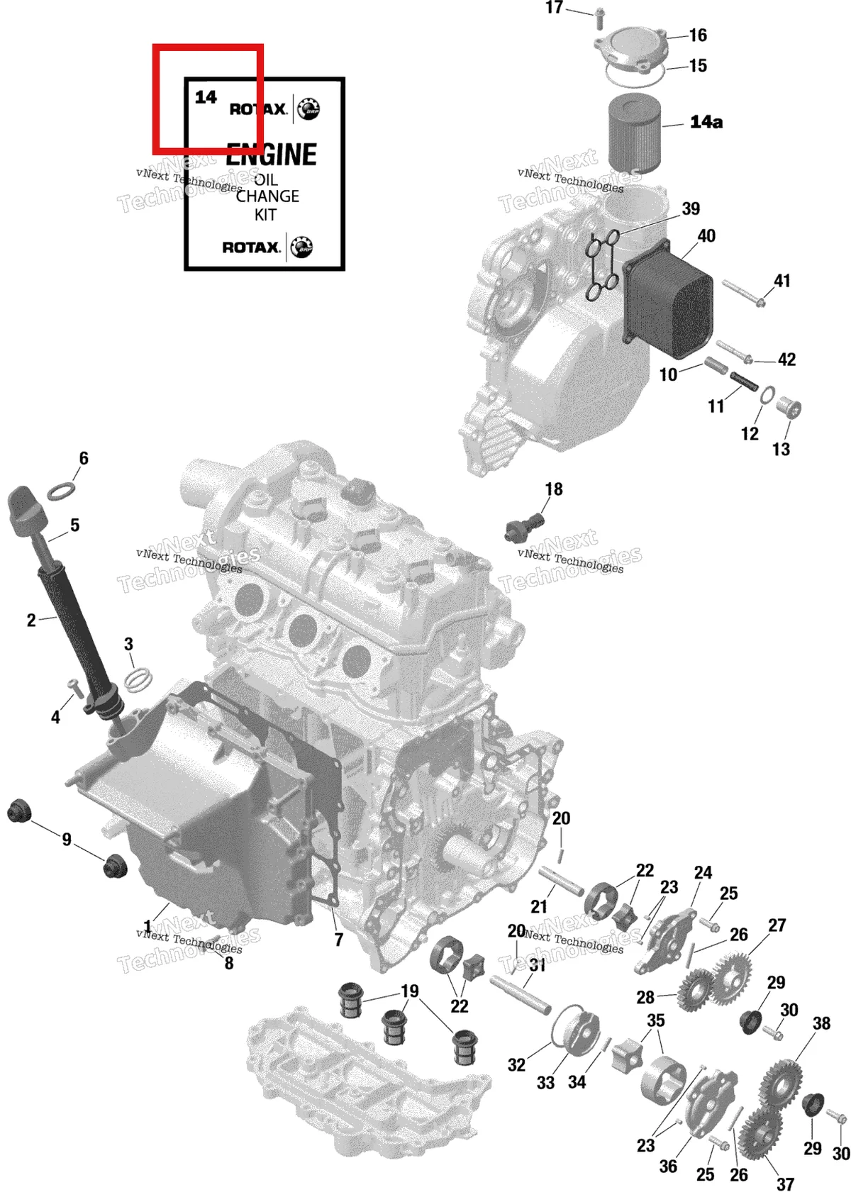 Деталь 9779492 на схеме узла 2021 Sea-Doo GTI 90 Rotax - Engine Lubrication / Built From Sept 29 2020