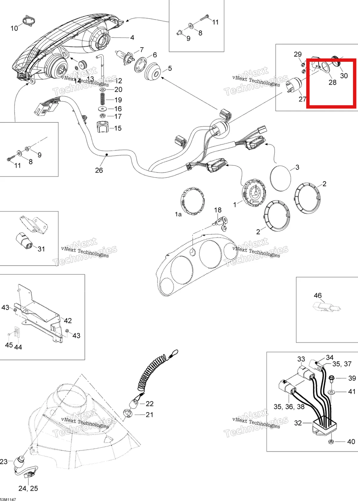 Схема применяемости: Держатель Ski-Doo Expedition TUV V800 4-TEC (2009) (M5447941)